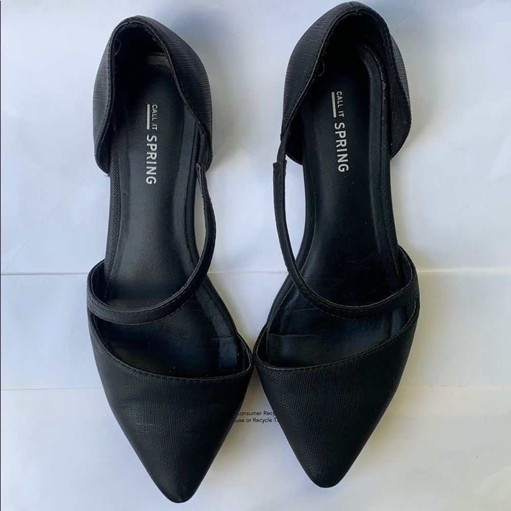 Call It Spring Black Flats